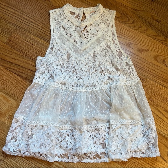 Free People Ladybird lace tank in white size small - Picture 3 of 6
